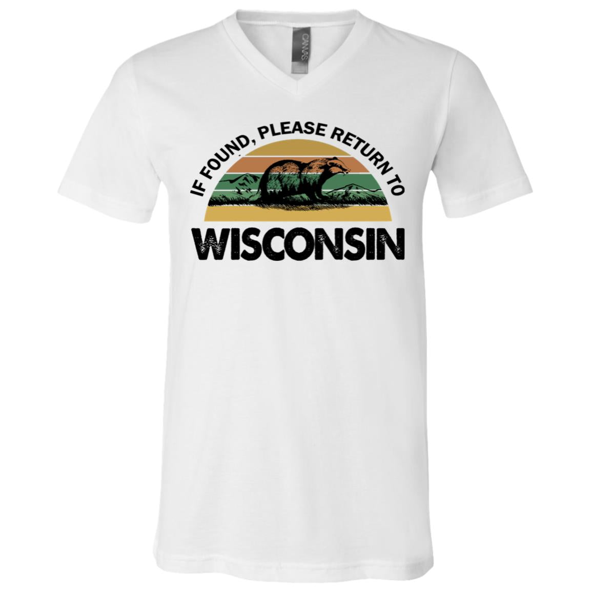If Found Please Return To Wisconsin Funny T-shirt - T-shirt Teezalo