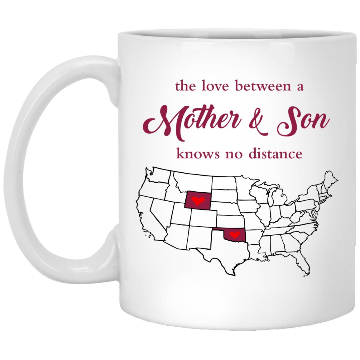 Wyoming Oklahoma The Love Between Mother And Son Mug - Mug Teezalo