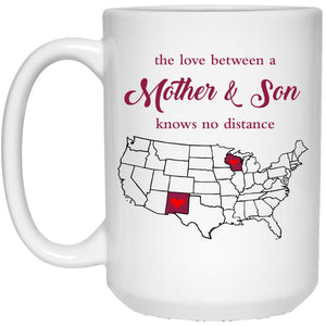 Wisconsin New Mexico The Love Between Mother And Son Mug - Mug Teezalo