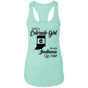 Just A Colorado Girl In An Indiana World T-shirt - T-shirt Teezalo