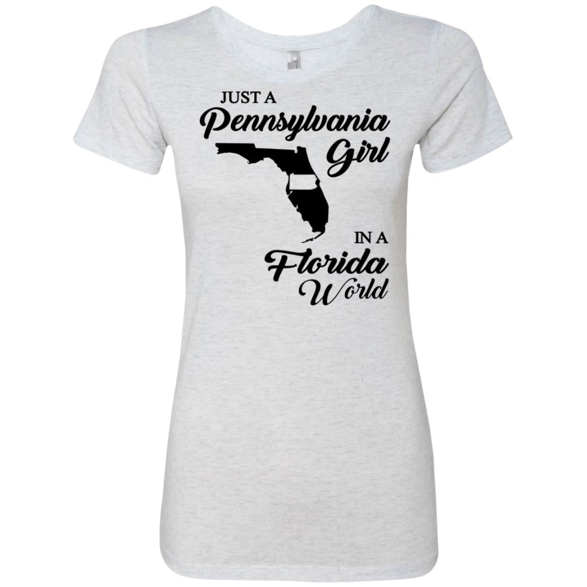 Just A Pennsylvania Girl In A Florida World T-Shirt - T-shirt Teezalo