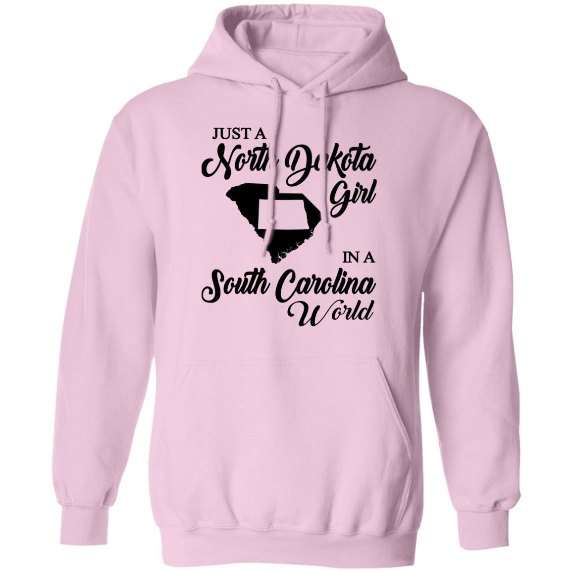 Just A North Dakota Girl In A South Carolina World T Shirt - T-shirt Teezalo