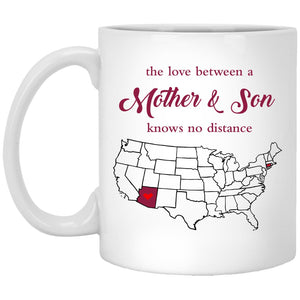 Connecticut Arziona The Love Between Mother And Son Mug - Mug Teezalo