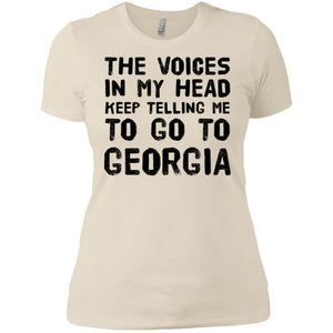 The Voices In My Head Telling To Georgia T-Shirt - T-shirt Teezalo