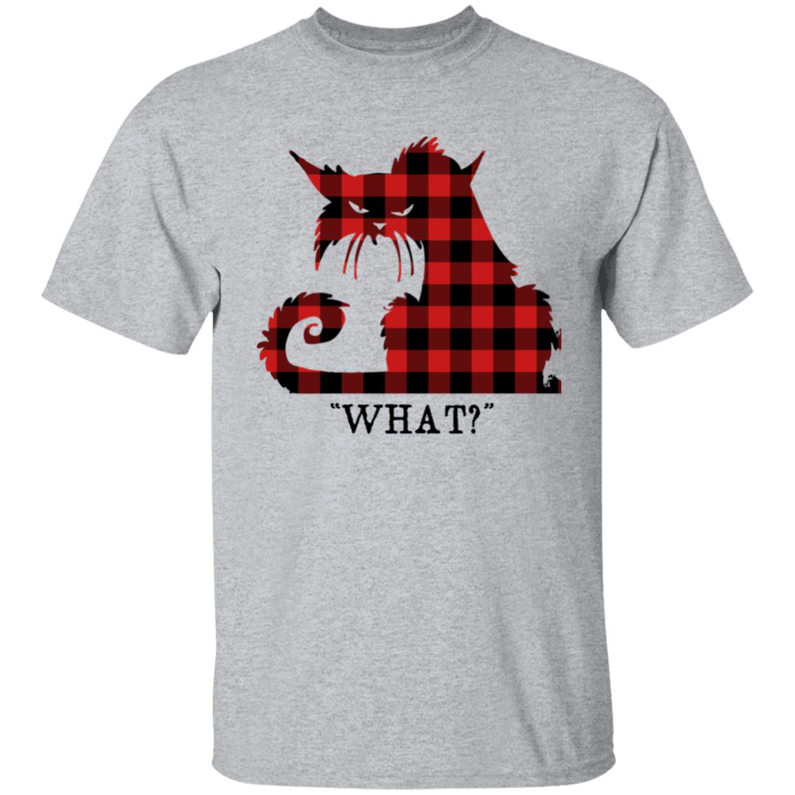 What Funny Cat T-shirt - T-shirt Teezalo