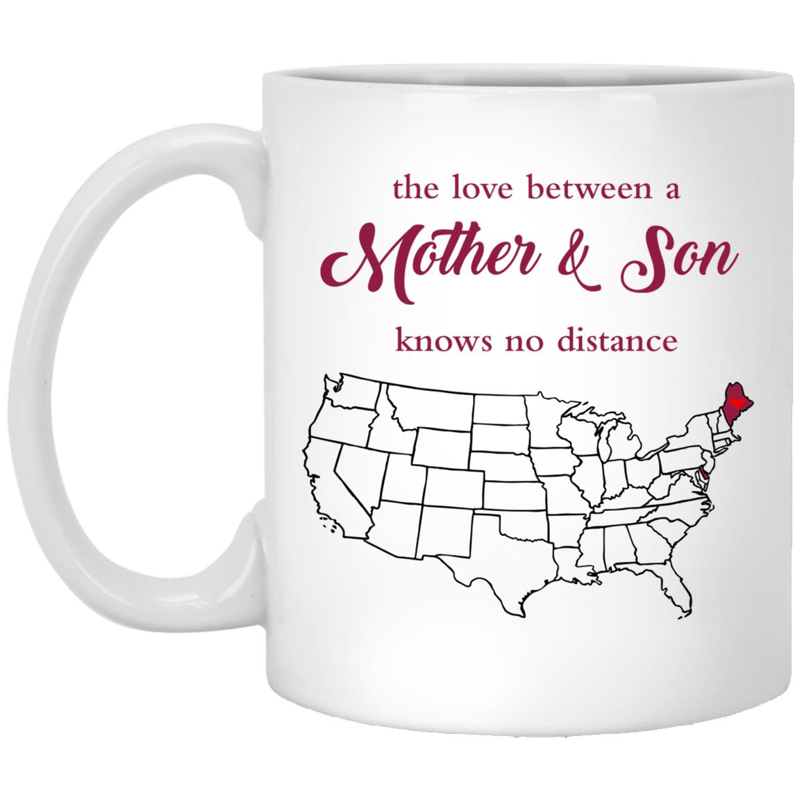 Maine Delaware The Love Between Mother And Son Mug - Mug Teezalo
