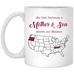 Tennessee Oregon The Love Between Mother And Son Mug - Mug Teezalo