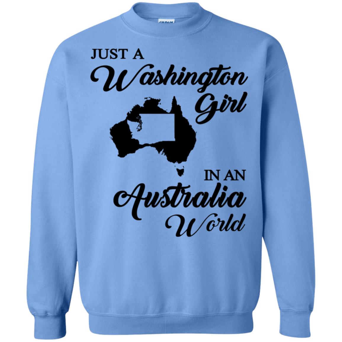 Just A Washington Girl In An Australia World T-Shirt - T-shirt Teezalo