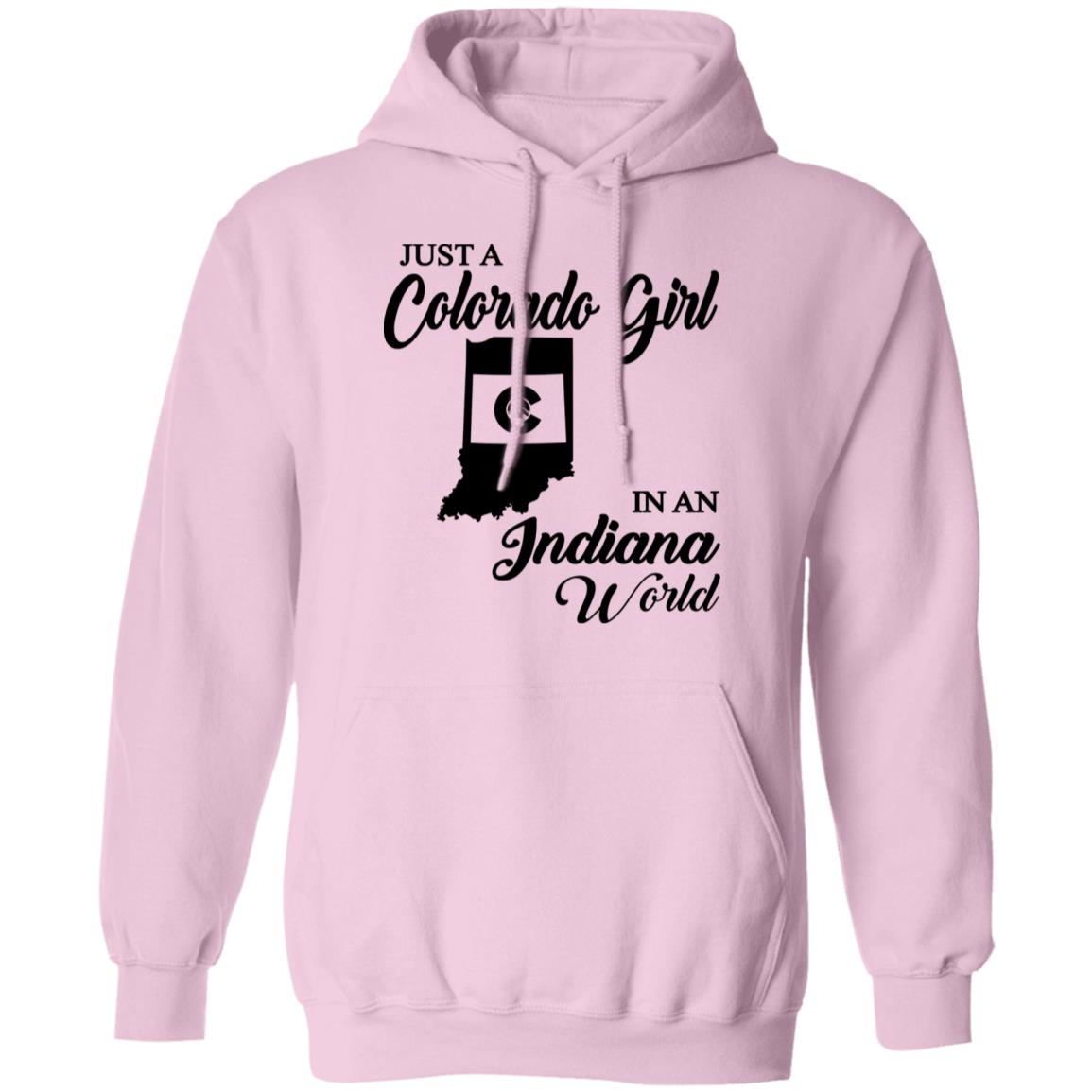Just A Colorado Girl In An Indiana World T-shirt - T-shirt Teezalo