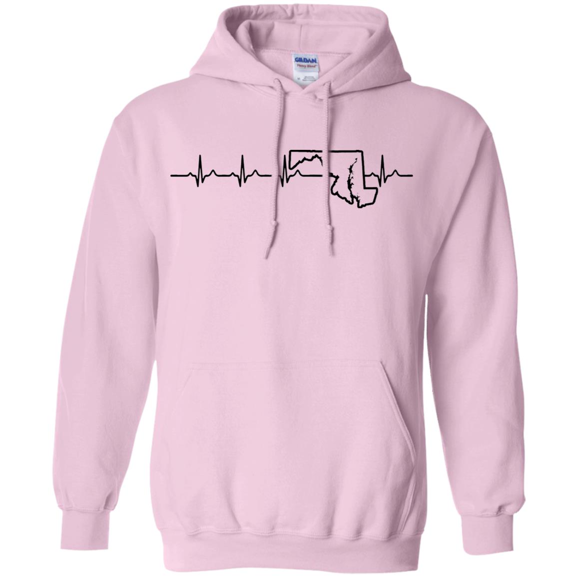 Maryland Heartbeat Hoodie - Hoodie Teezalo