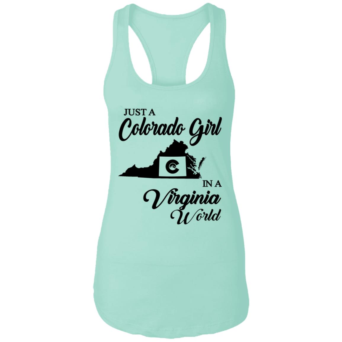 Just A Colorado Girl In A Virginia  World T-shirt - T-shirt Teezalo