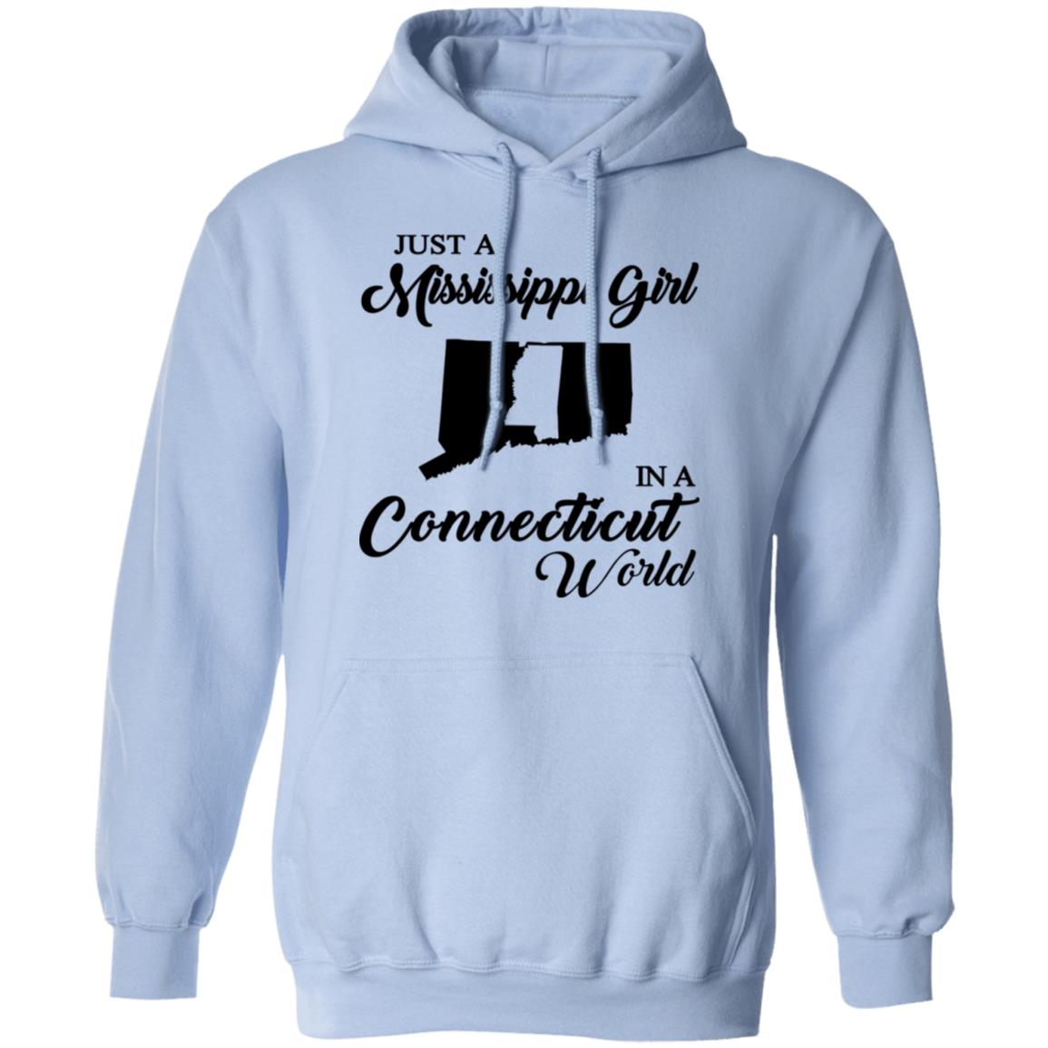 Just A Mississippi Girl In A Connecticut World T-Shirt - T-shirt Teezalo
