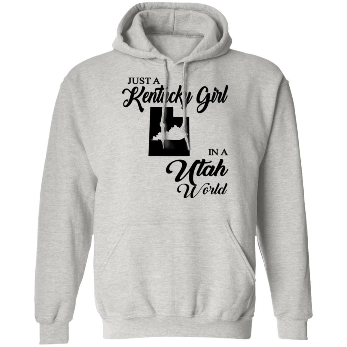 Just A Kentucky Girl In A Utah World T-Shirt - T-shirt Teezalo