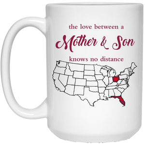 Ohio Florida The Love Mother And Son Mug - Mug Teezalo
