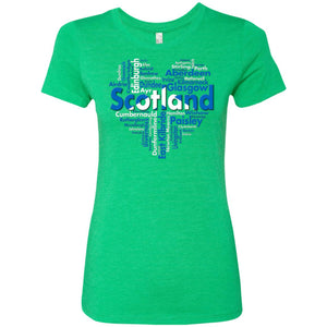 Scotland City Heart T-Shirt - T-shirt Teezalo