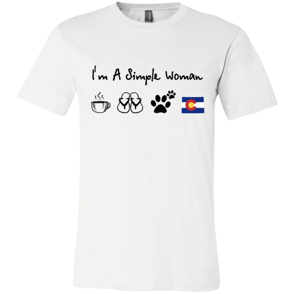 Colorado I'm A Simple Woman Coffee Hoodie - Hoodie Teezalo