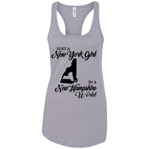 Just A New York Girl In A New Hampshire World T-Shirt - T-shirt Teezalo