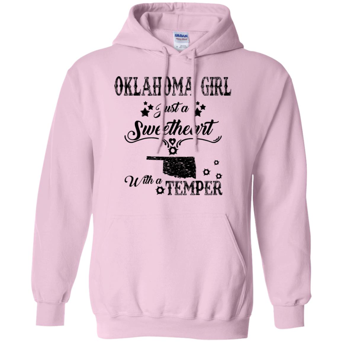 Oklahoma Girl Just A Sweetheart With A Temper T Shirt - T-shirt Teezalo