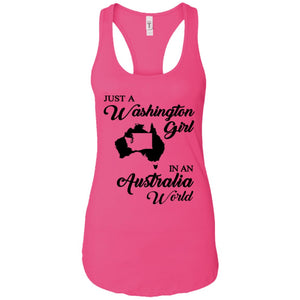 Just A Washington Girl In An Australia World T-Shirt - T-shirt Teezalo
