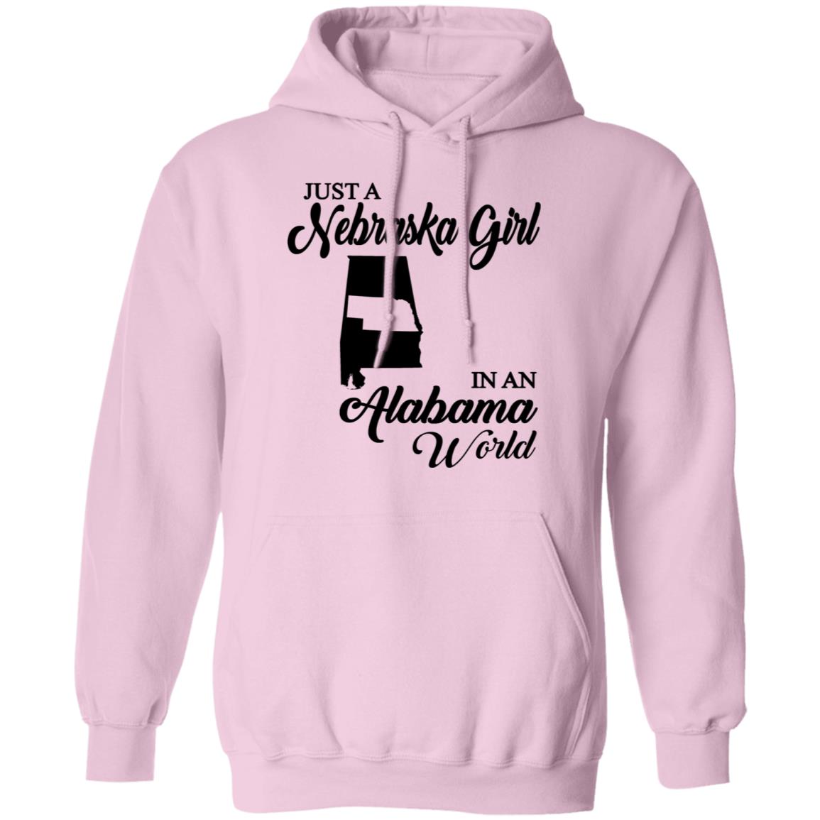 Just A Nebraska Girl In An Alabama World T-Shirt - T-shirt Teezalo