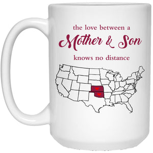 Oklahoma Kansas The Love Between Mother And Son Mug - Mug Teezalo