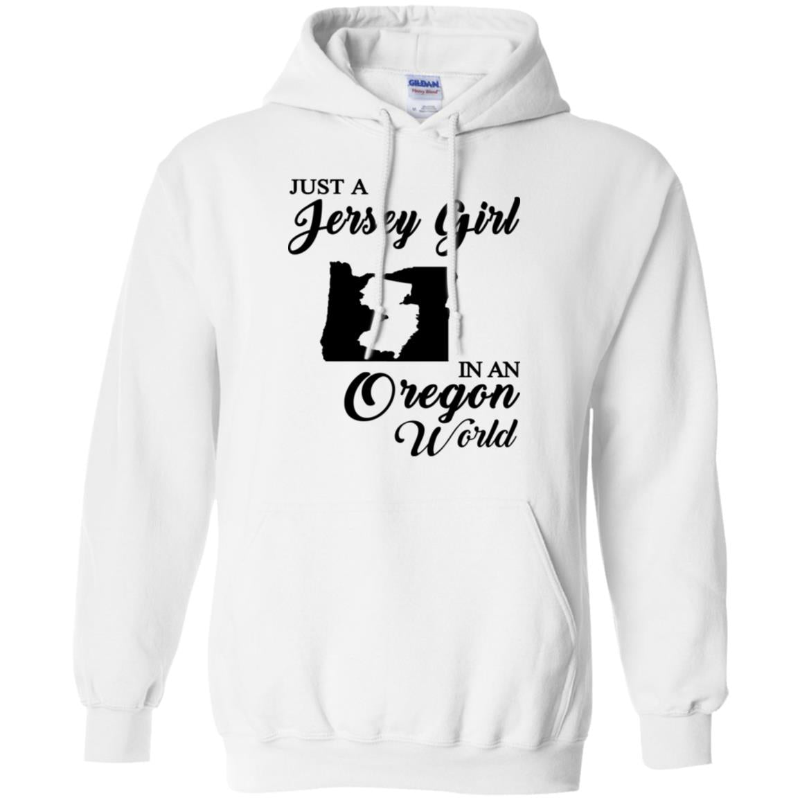 Just A Jersey Girl In An Oregon World T-Shirt - T-shirt Teezalo