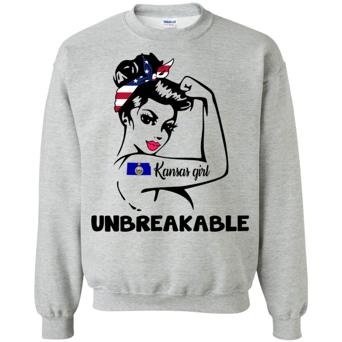Kansas Girl Unbreakable Hoodie - Hoodie Teezalo