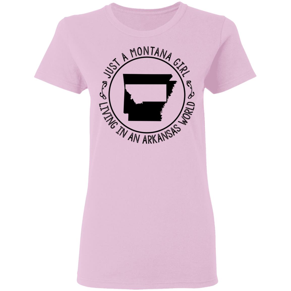 Montana Girl Living In Arkansas World Hoodie - Hoodie Teezalo