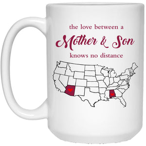 Arizona Alabama The Love Between Mother And Son Mug - Mug Teezalo