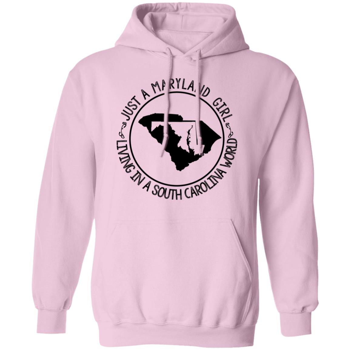 Maryland Girl Living In South Carolina World T-Shirt - T-shirt Teezalo