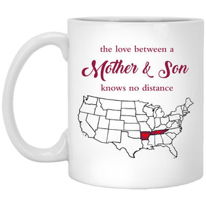 Tennessee Arkansas The Love Between Mother And Son Mug - Mug Teezalo