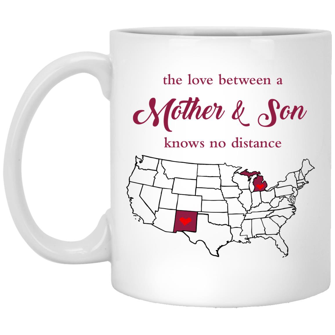 Michigan New Mexico The Love Between Mother And Son Mug - Mug Teezalo
