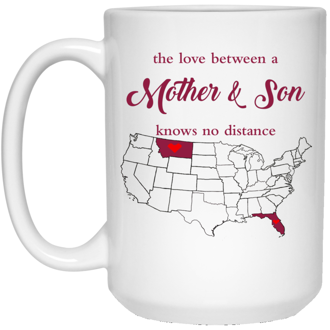 Montana Florida The Love Mother And Son Mug - Mug Teezalo
