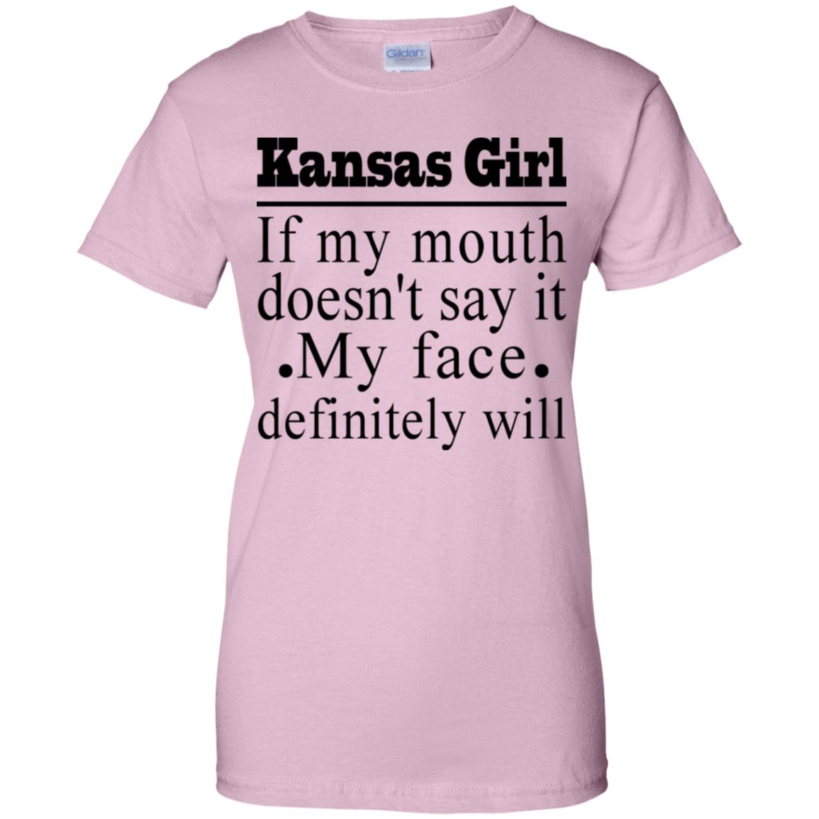 Kansas Girl If My Mouth Doesn't Say It T Shirt - T-shirt Teezalo