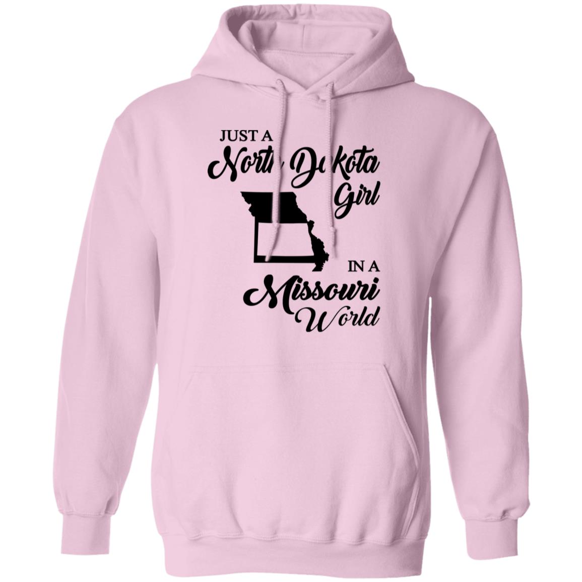 Just A North Dakota Girl In A Missouri World T Shirt - T-shirt Teezalo