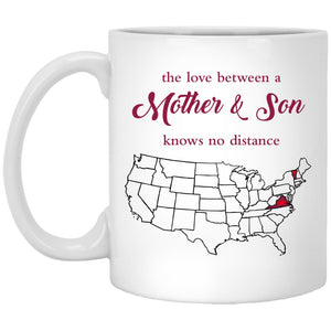 Virginia Vermont The Love Between Mother And Son Mug - Mug Teezalo