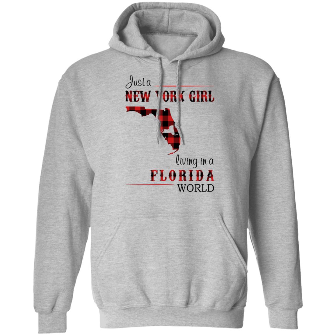 Just A New York Girl Living In Florida World T-Shirt - T-shirt Teezalo