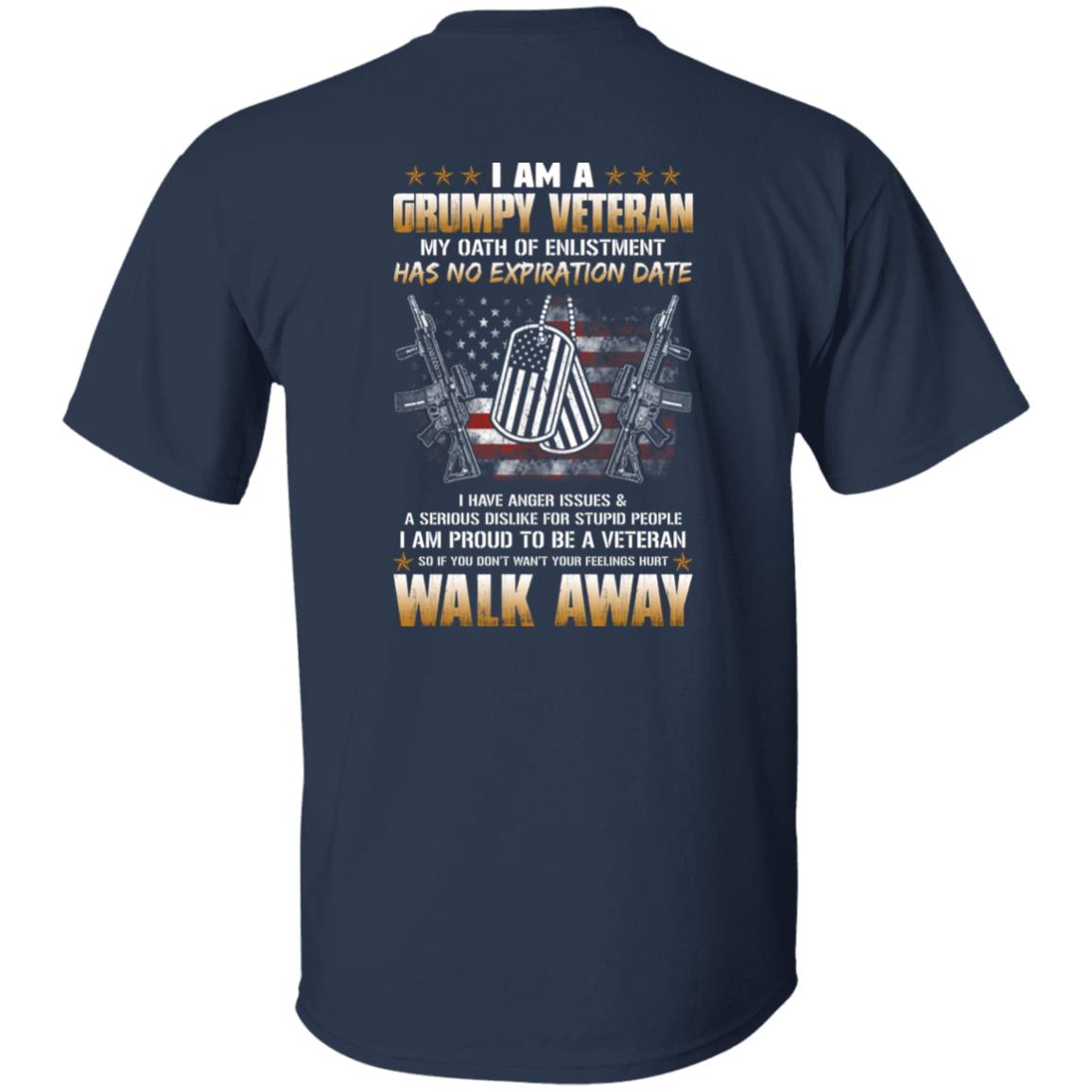 I'm A Grumpy Veteran T-shirt, My Oath Has No Expiration Date - T-shirt Veteran Teezalo