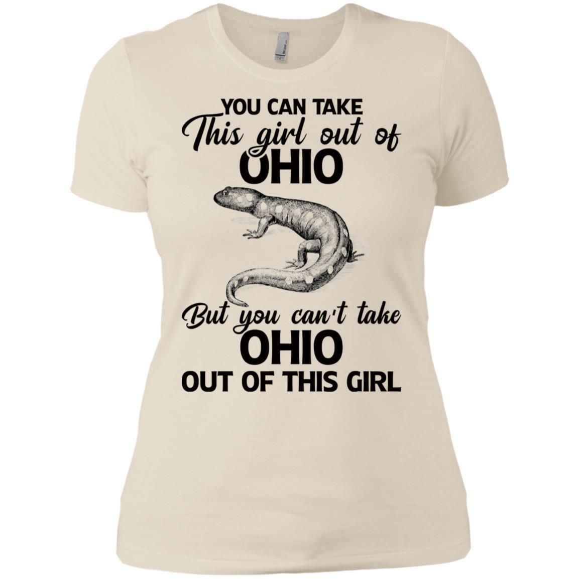 You Can't Take Ohio Out Of This Girl T-Shirt - T-shirt Teezalo