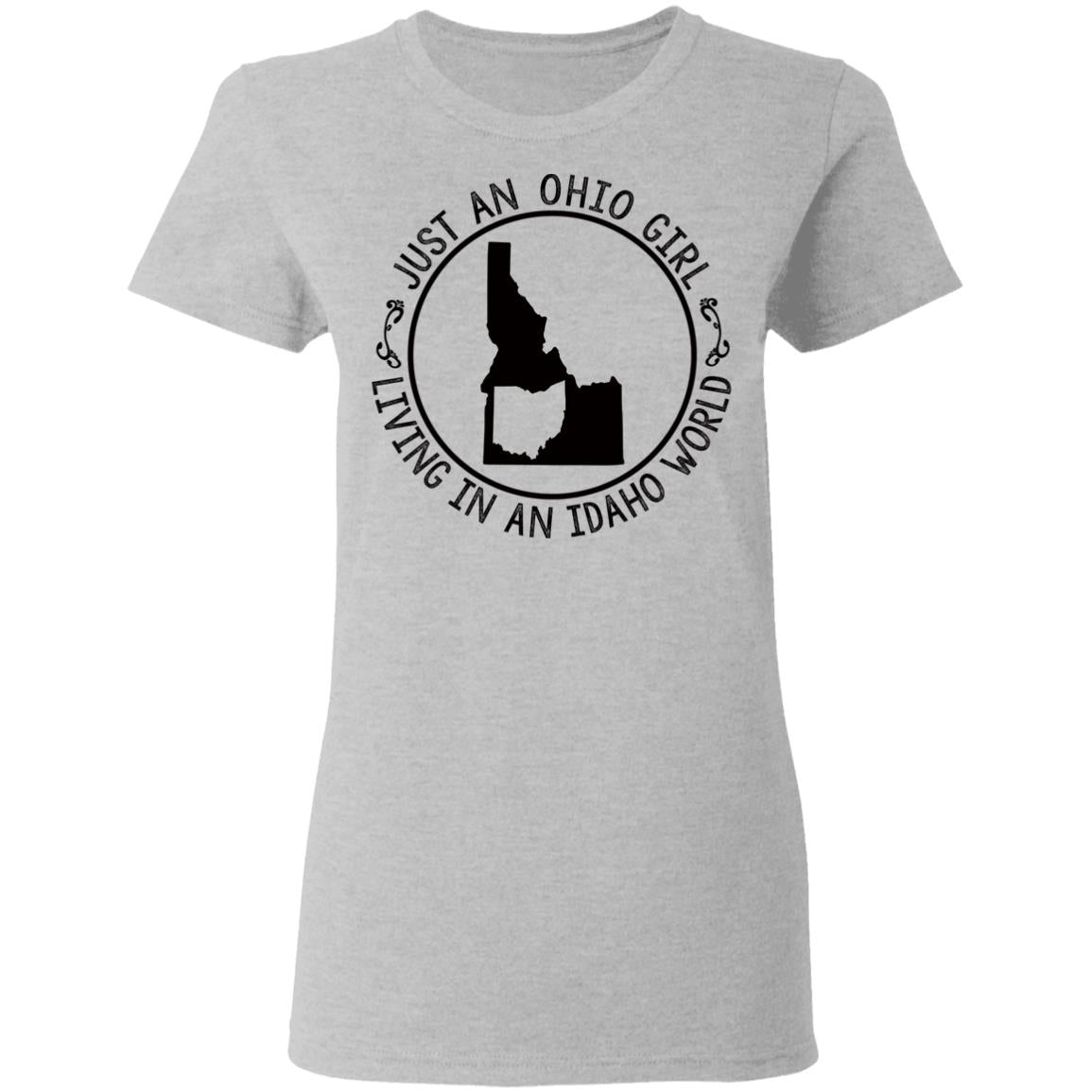 Ohio Girl In Idaho World Hoodie - Hoodie Teezalo
