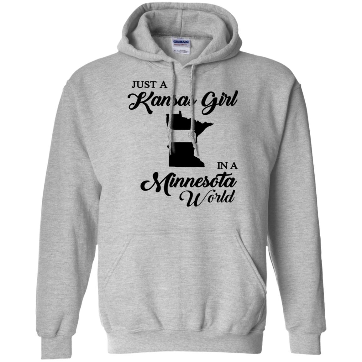 Just A Kansas Girl In A Minesota World T- Shirt - T-shirt Teezalo