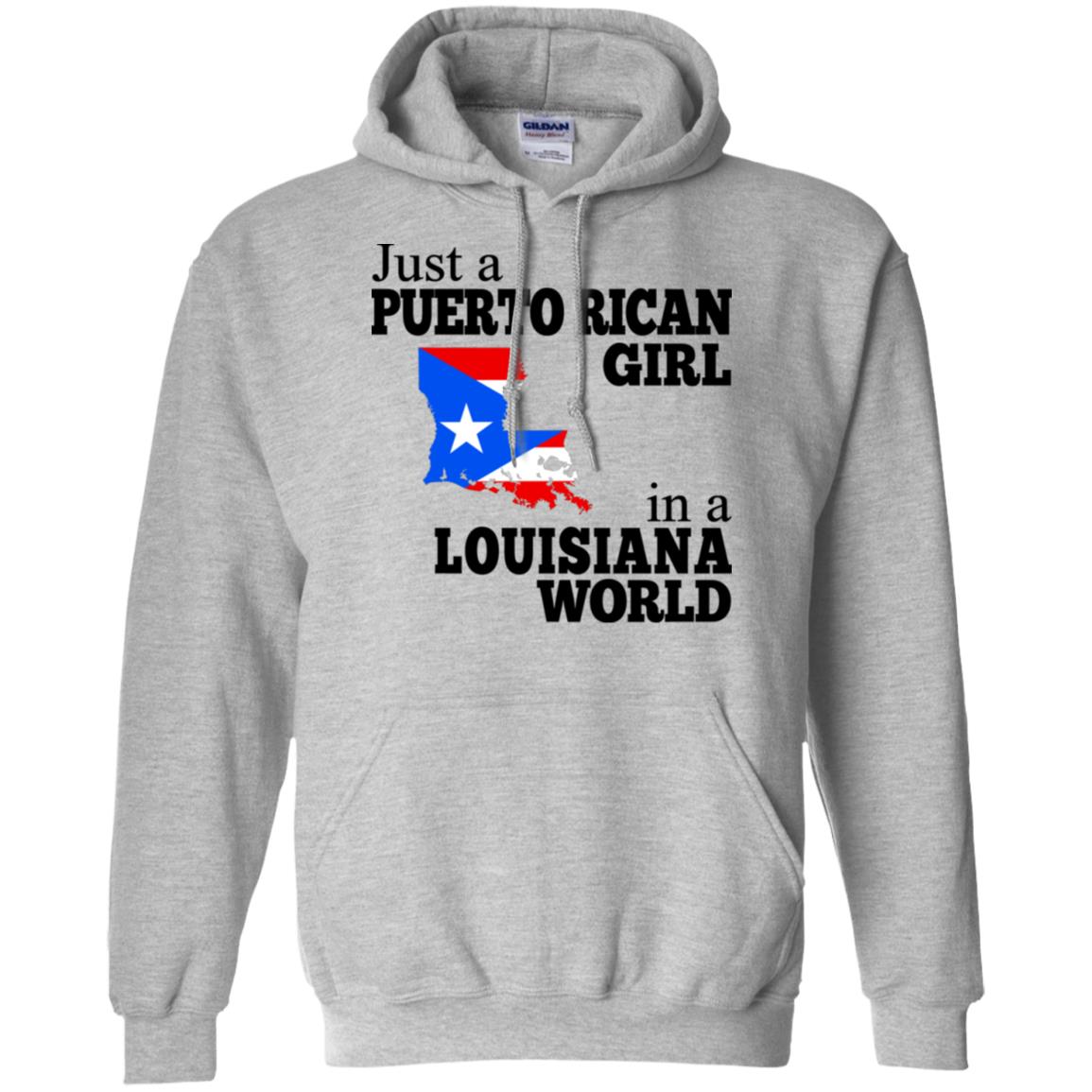 Just A Puerto Rican Girl In A Louisiana World T Shirt - T-shirt Teezalo