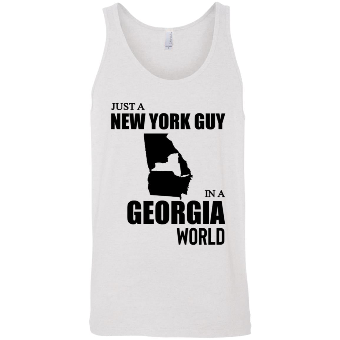 Just A New York Guy In A Georgia World T-Shirt - T-shirt Teezalo