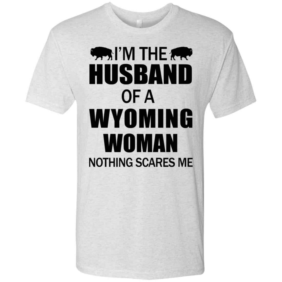 I'm The Husband Of A Wyoming Woman T-Shirt - T-shirt Teezalo