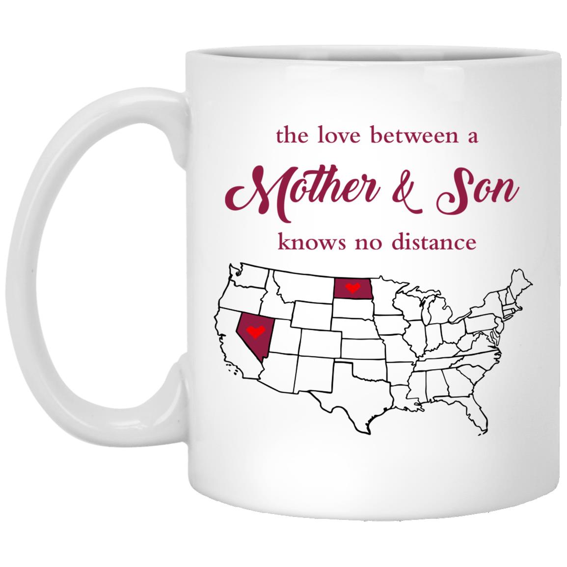 North Dakota Nevada The Love Between Mother And Son Mug - Mug Teezalo
