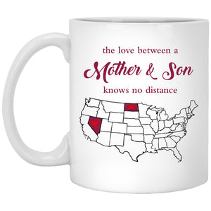 North Dakota Nevada The Love Between Mother And Son Mug - Mug Teezalo