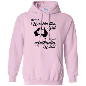 Just A Washington Girl In An Australia World T-Shirt - T-shirt Teezalo