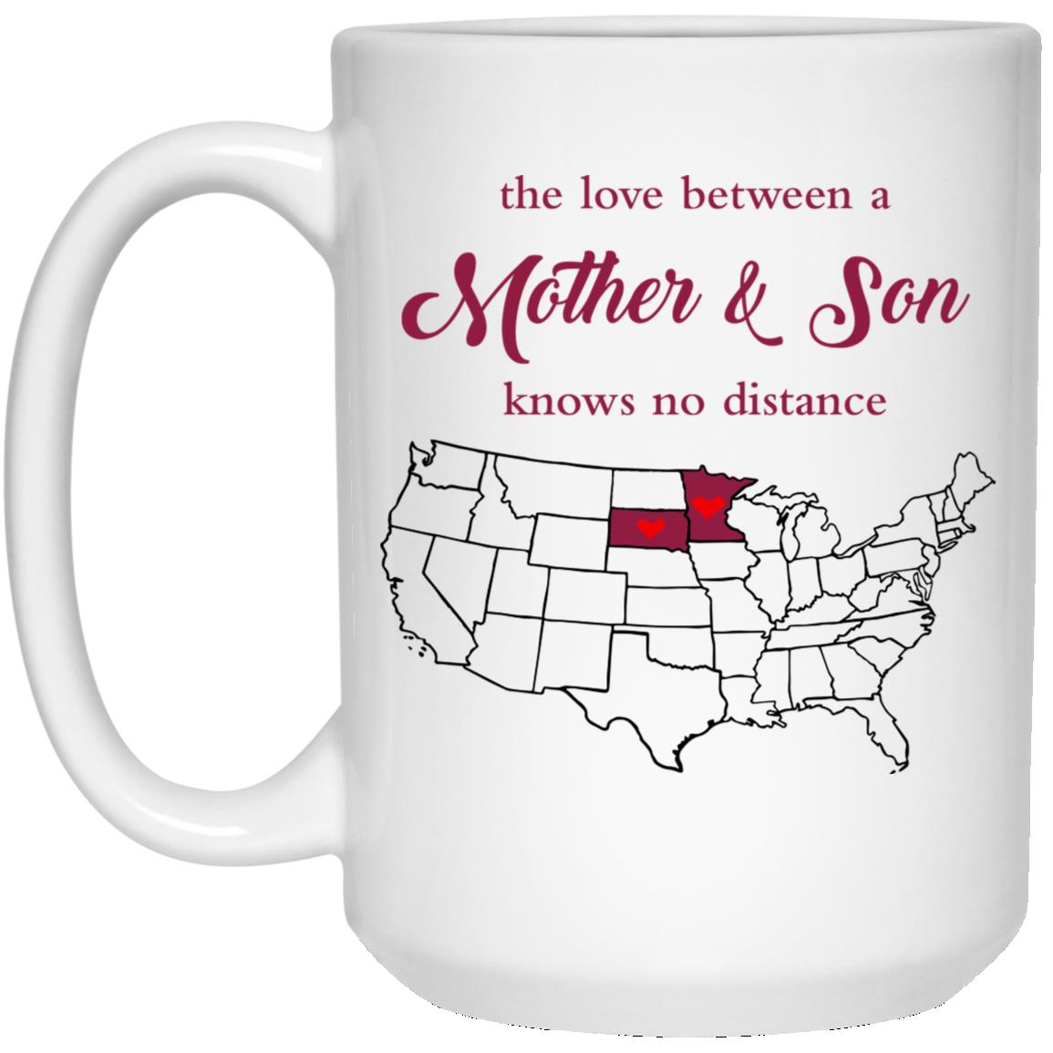 Minnesota South Dakota The Love Between Mother And Son Mug - Mug Teezalo
