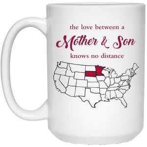 Minnesota South Dakota The Love Between Mother And Son Mug - Mug Teezalo