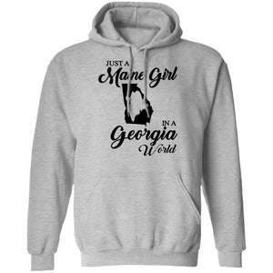 Just A Maine Girl In A Georgia World T-Shirt - T-shirt Teezalo